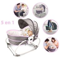 Silla Mecedora Portátil Multifuncional 5 en 1 BB555 Rosado