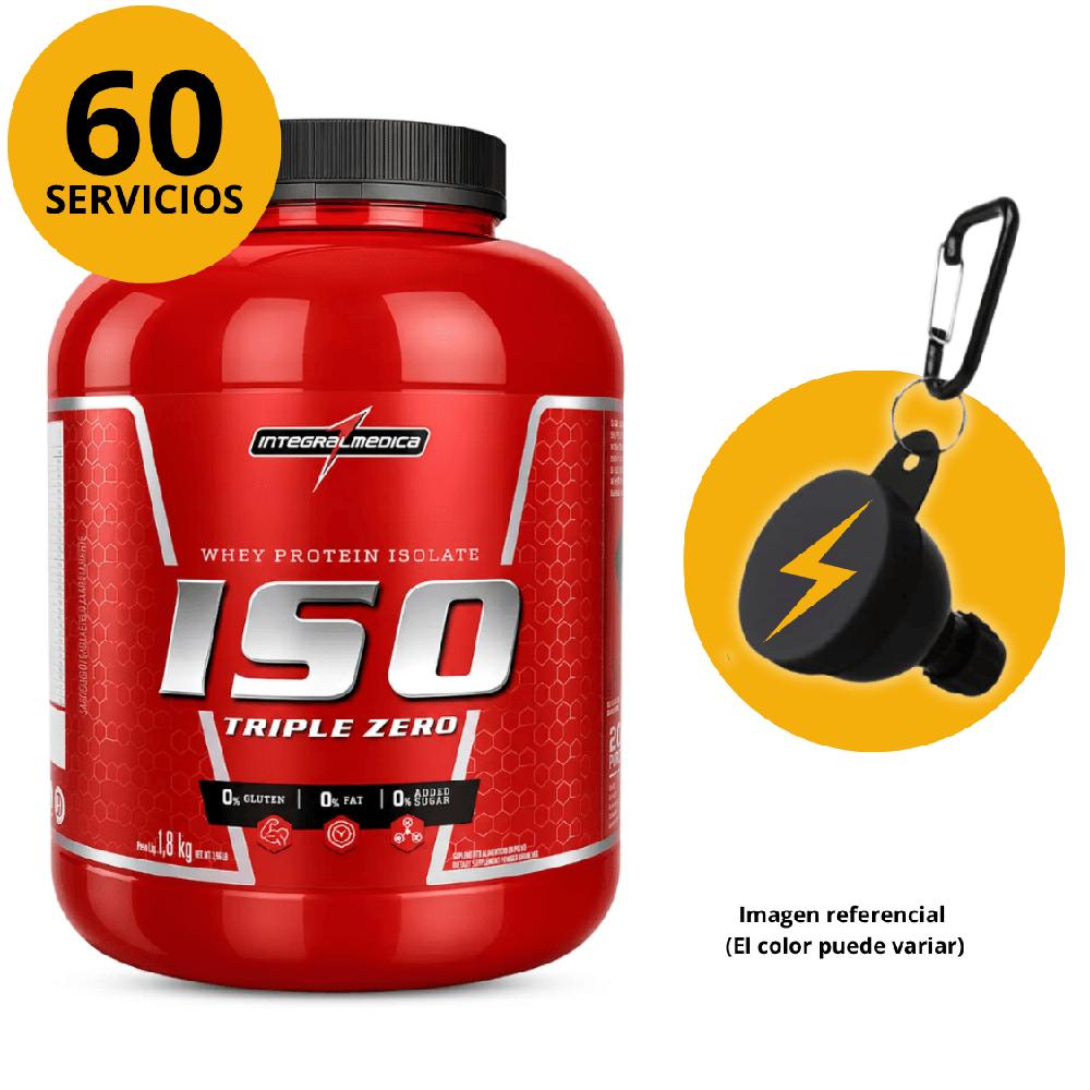 Proteína Iso Triple Zero Integralmedica 1.8 Kg CHOCOLATE CON PORTASUPLES