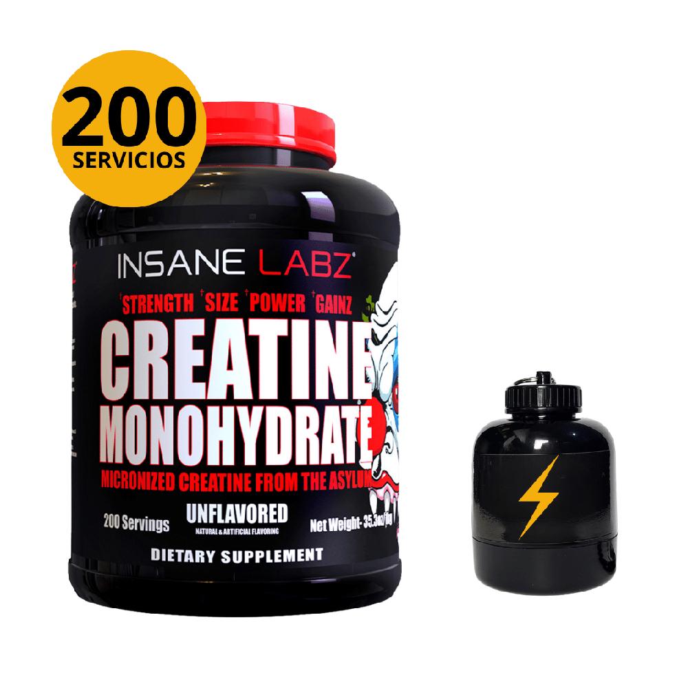 CREATINA MICRONIZADA INSANE LABZ 1000GR CON PORTAPROTEINA