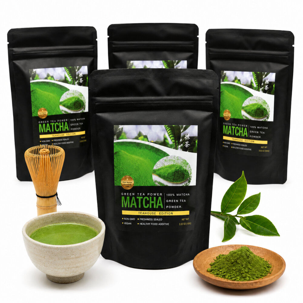 Pack 4u Te Matcha Ceremonial En Polvo Infusion Oriental 100gr