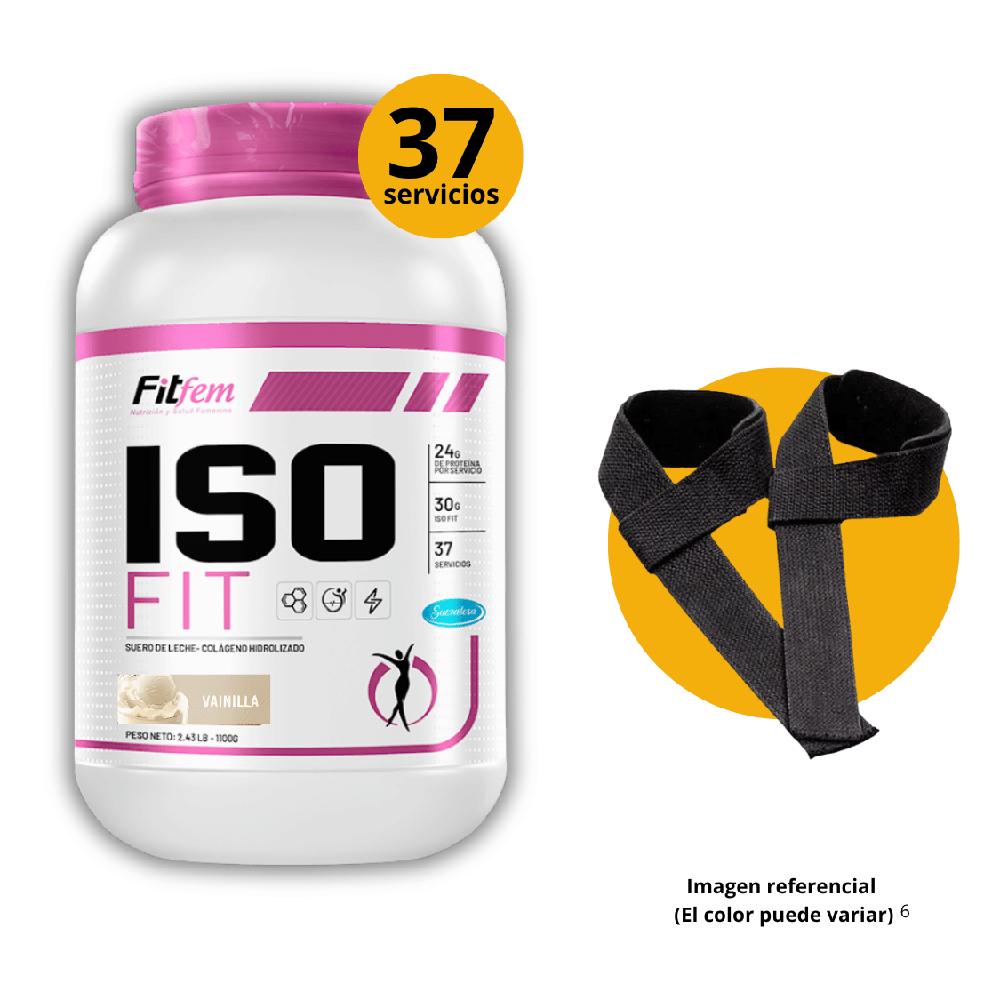 Proteína Iso Fit 1.1KG Fit Fem Vainilla straps
