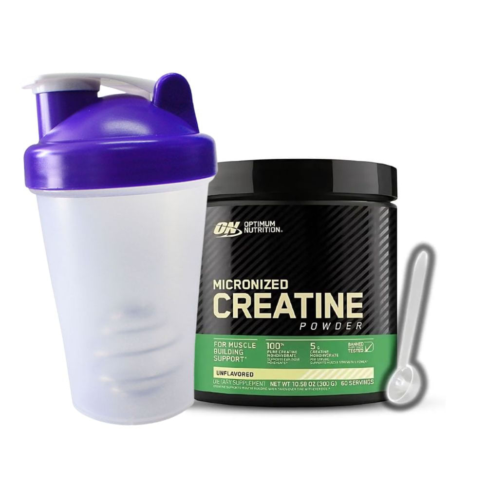 Creatina Optimum Nutrition 300gr - scoop - Shaker Regalo
