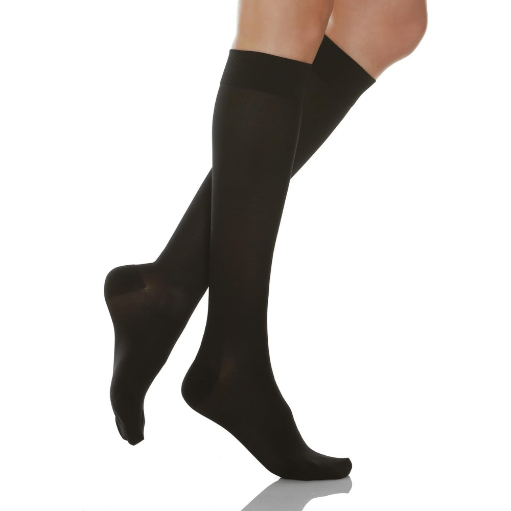 Media de Compresión Graduada Relaxsan Basic 950 Rodilla 22-27 mmHg - Negro - Talla S