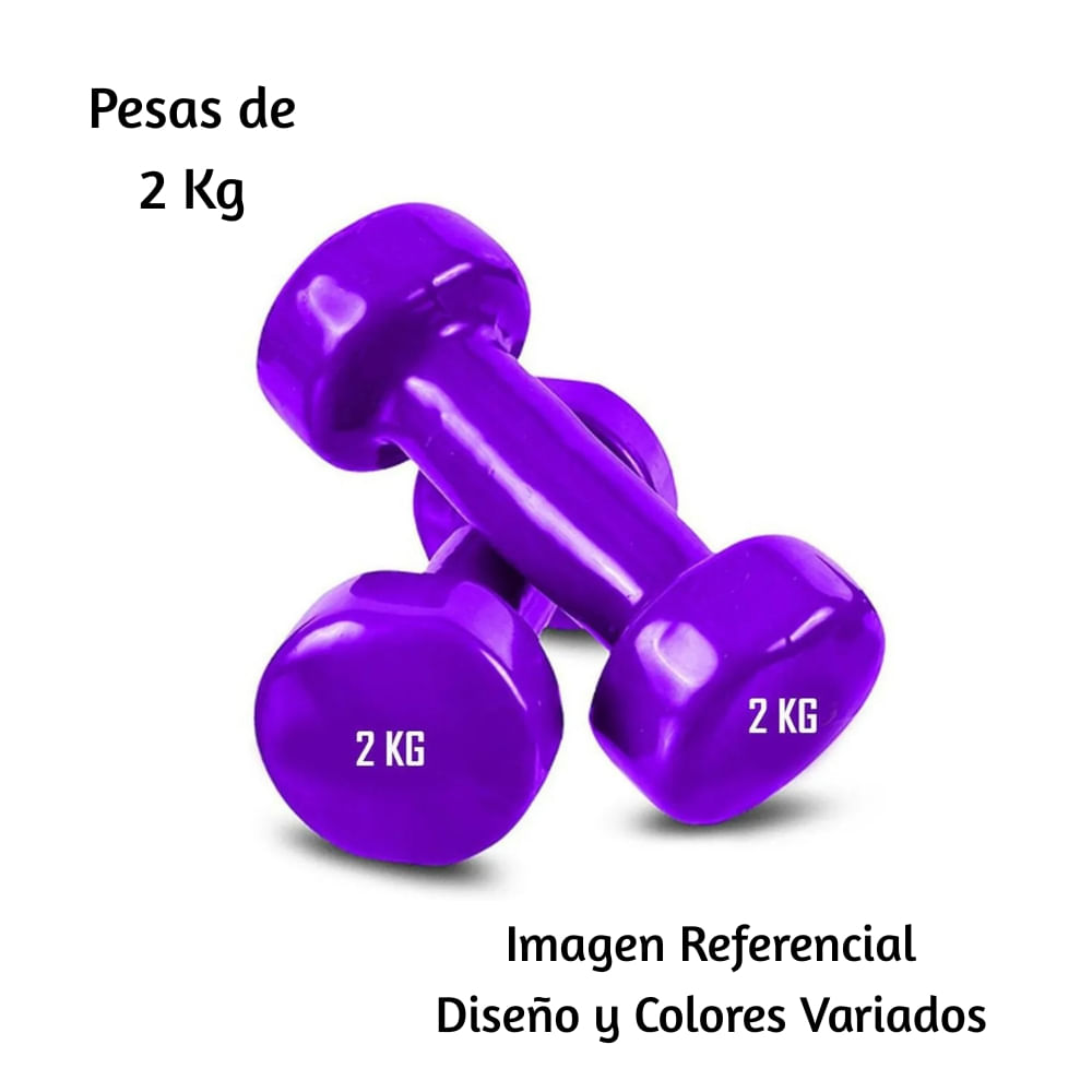 Pesas PVC Vinil 2 Kg