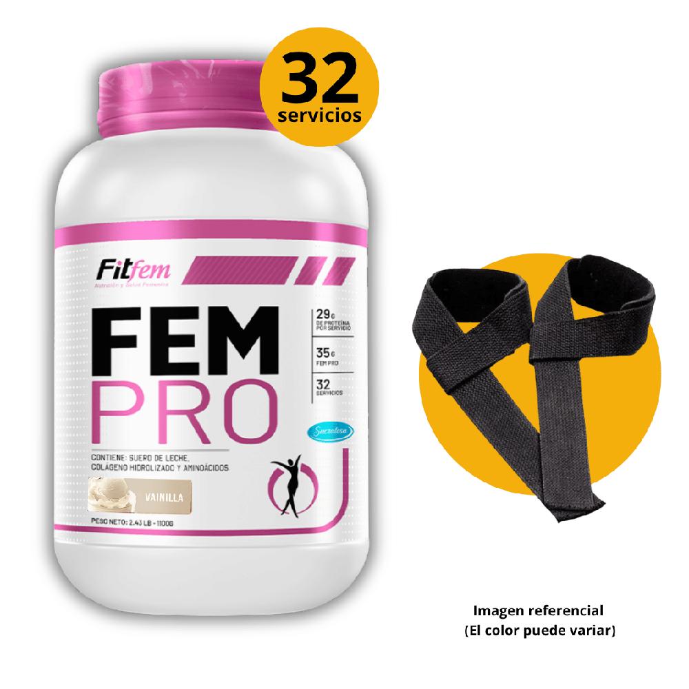 Proteína Fem Pro Whey 1.1KG Fit Fem Vainilla straps