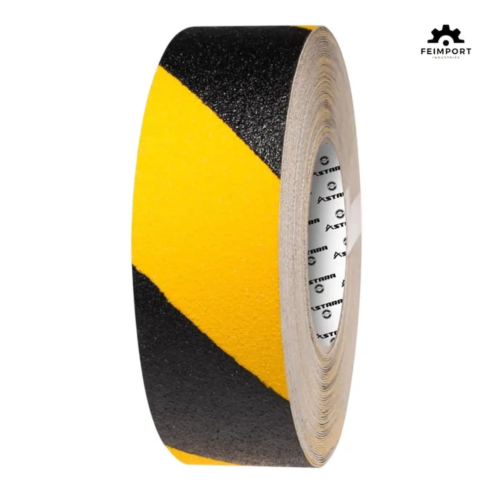 Cinta Antideslizante 2 x 18 metros Negro-Amarillo Astara
