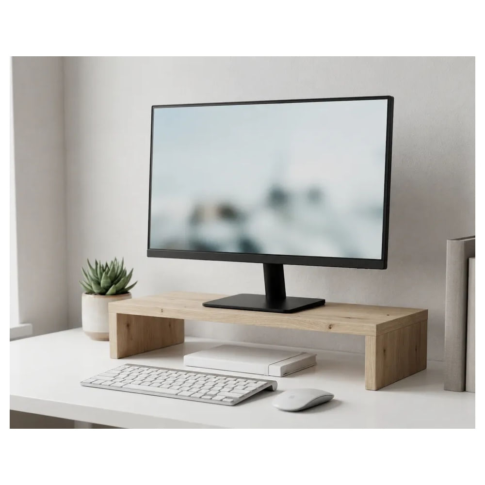 Soporte para Monitor Modelo Duna Refer Store Soporte para Monitor Modelo Duna Refer Store Madera Clara