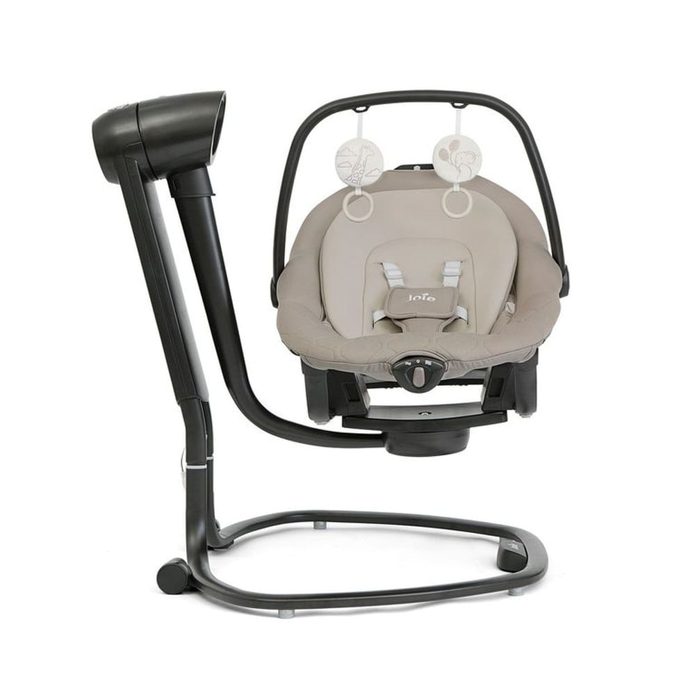 Silla Mecedora Bebé Joie 2 en 1 Serina Hazelnut Gris