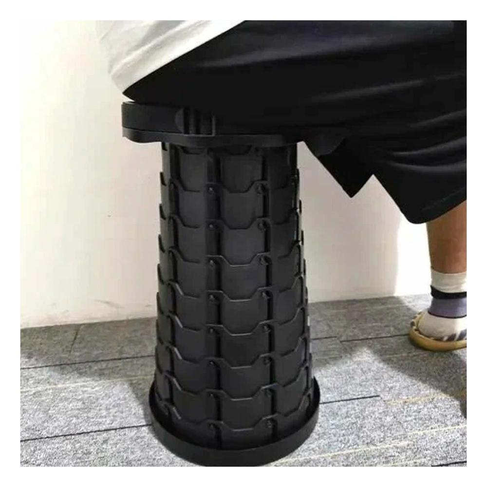 Silla plegable 3 seguros portatiles tapa negro centro negro
