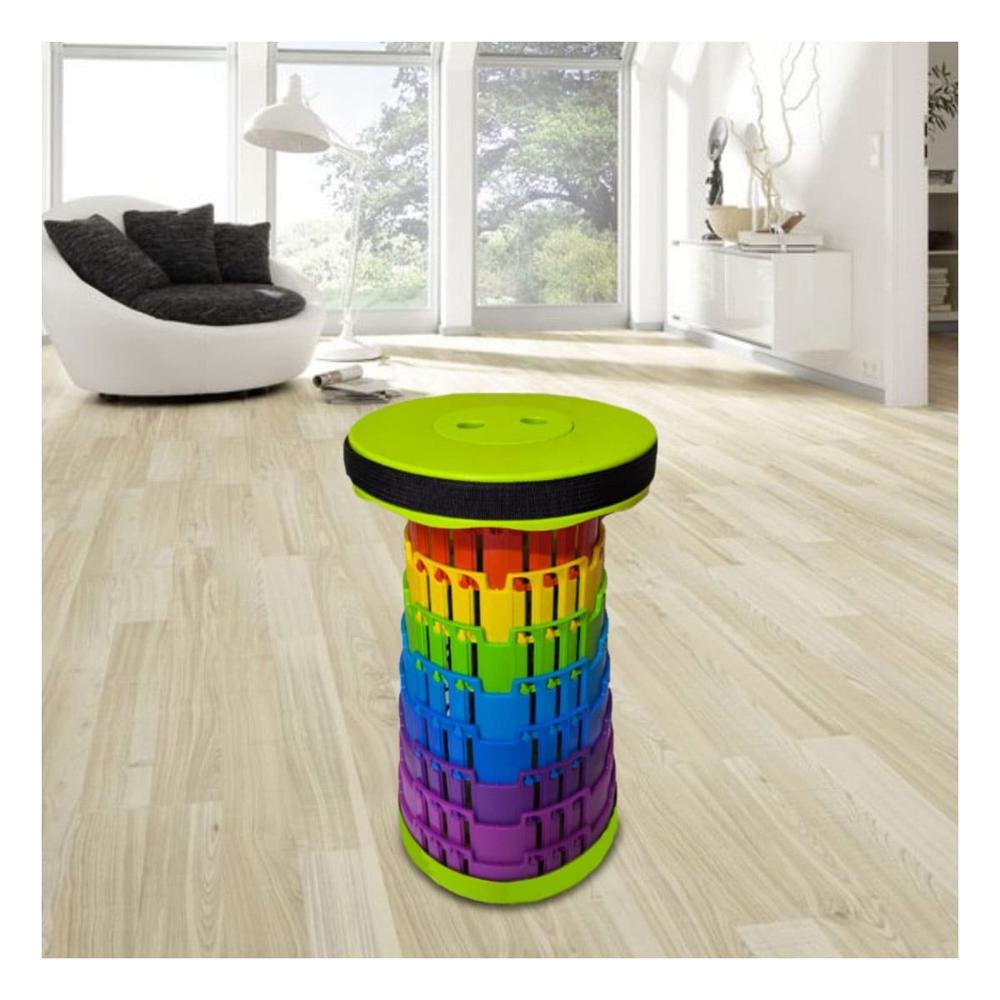 Silla Plegable con Tres Seguros Portatil para Hogar y Uso Diario Multicolor