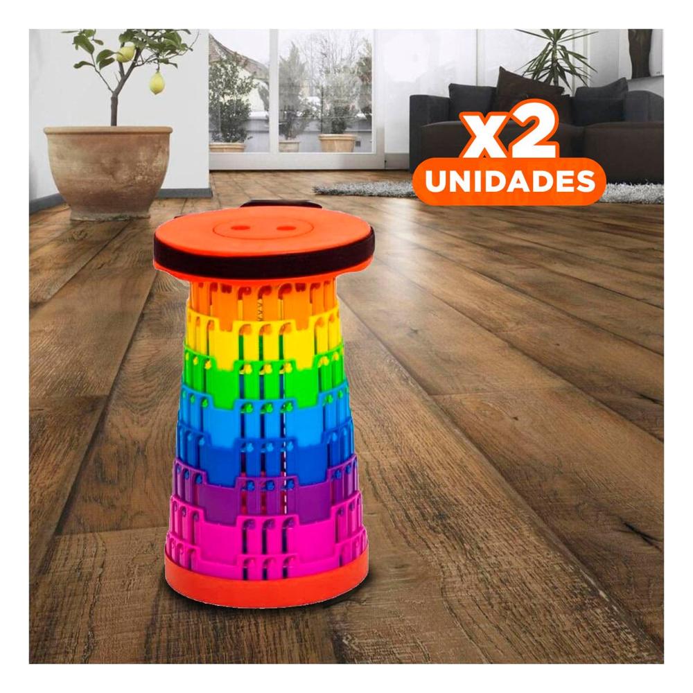 Pack2 Silla Compacta con Diseno Plegable y Seguros para Hogar Y Papel Regalo