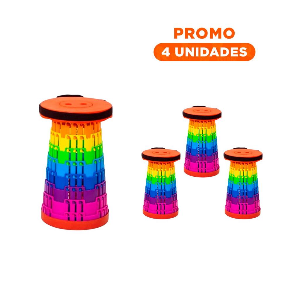 Pack4 Asiento Compacto con Funcion Plegable y Seguros para Casa