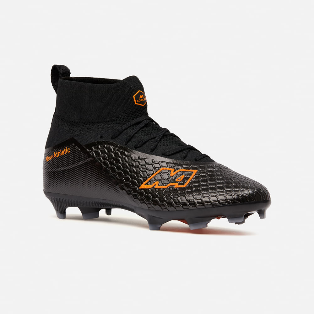 Zapatilla New Athletic Fútbol Power Fly 174-0220 Juvenil 40 Negro