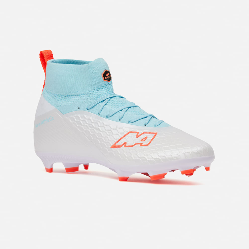 Zapatilla New Athletic Fútbol Power Fly 174-0114 Juvenil 36 Blanco