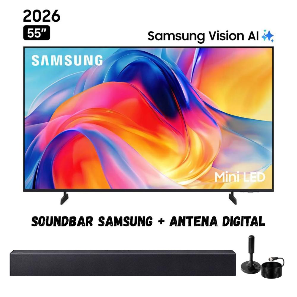 Televisor Smart TV Samsung 55'' MiniLED UHD 4K UN55M70HAGXPE 2026 - Ant - Soundbar Samsung