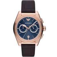 RELOJ EMPORIO ARMANI FEDERICO CORREA CUERO ORO ROSA