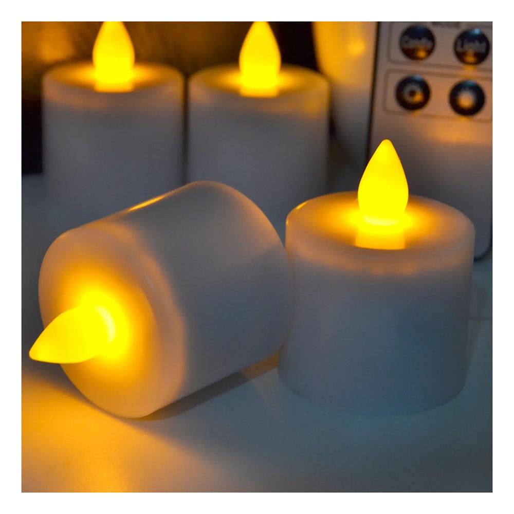 Velas LED Decorativas para Hogar con Luz Calida y Ambiente Acogedor en Casa