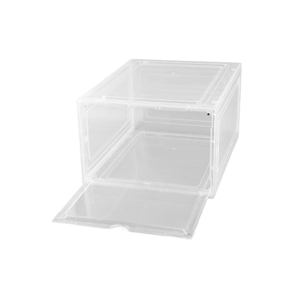 Organizador de Zapatos Imantado Apilable Transparente de Dormitorio o Vestidor Y Regalo Sticker