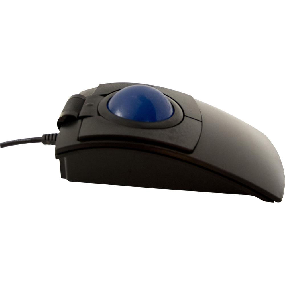 X-keys L-Trac Trackball Azul Negro - Tecnología de Navegación Láser - Resolución Ajusta