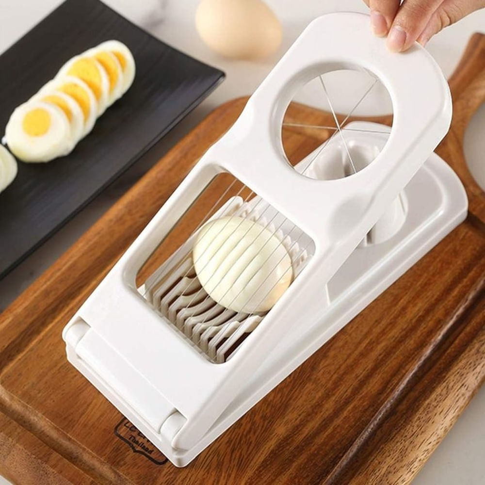 Cortador Multifuncional de Acero Inoxidable 304 con Alambre de Acero para Frutas y Huevos Blanco