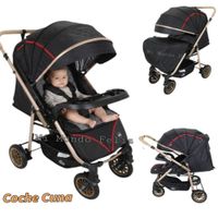 Coche Cuna Para Bebe De Lujo Barza Llantas Grandes Black