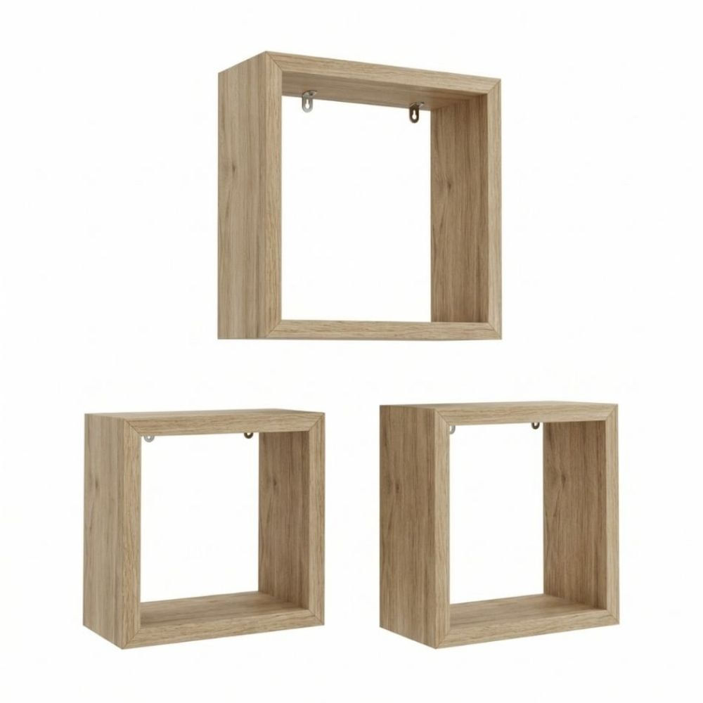 Kit Cubos 3 Piezas Prat-K Madera/MDP Roble Miel