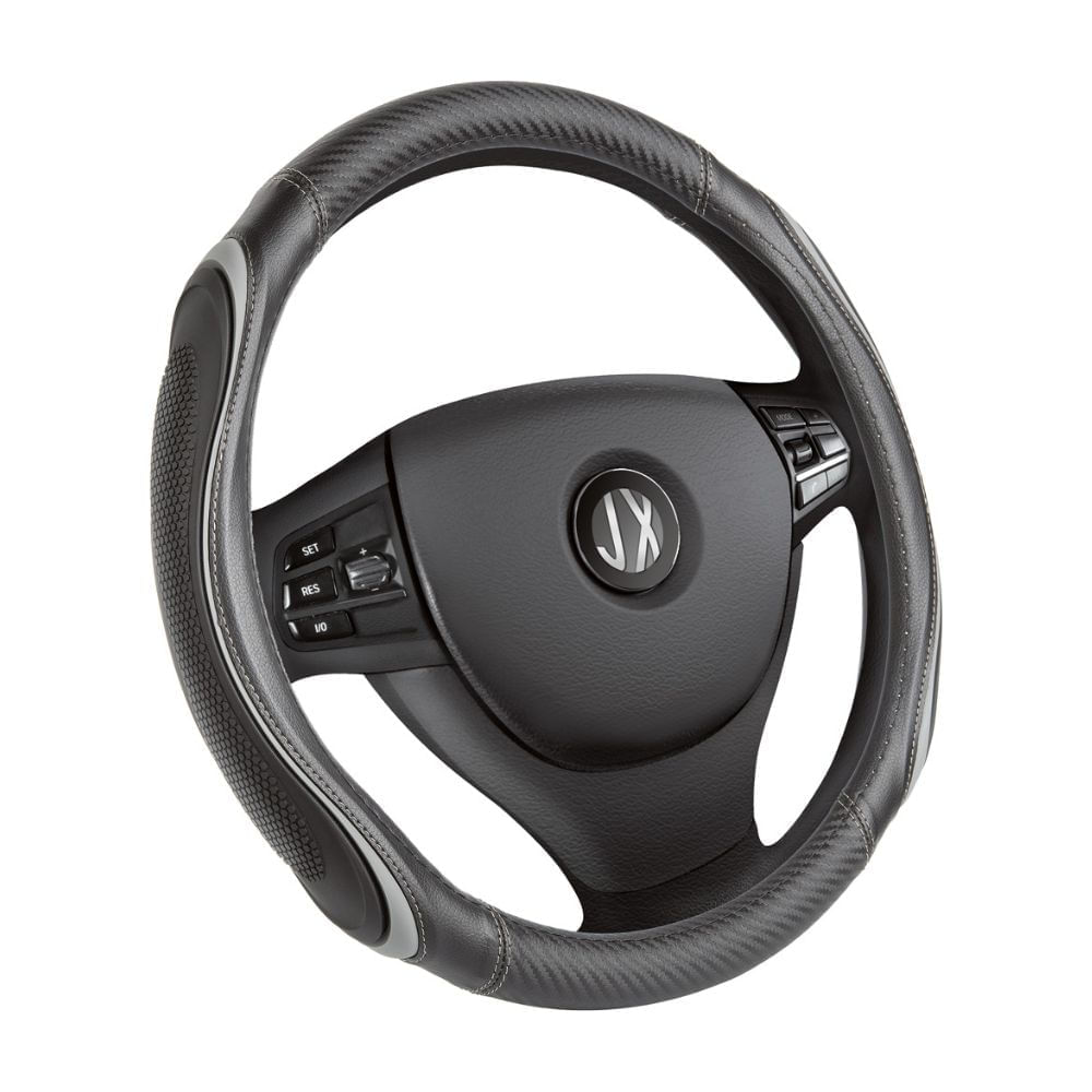 Cobertor de volante Negro/Gris PVC Werken