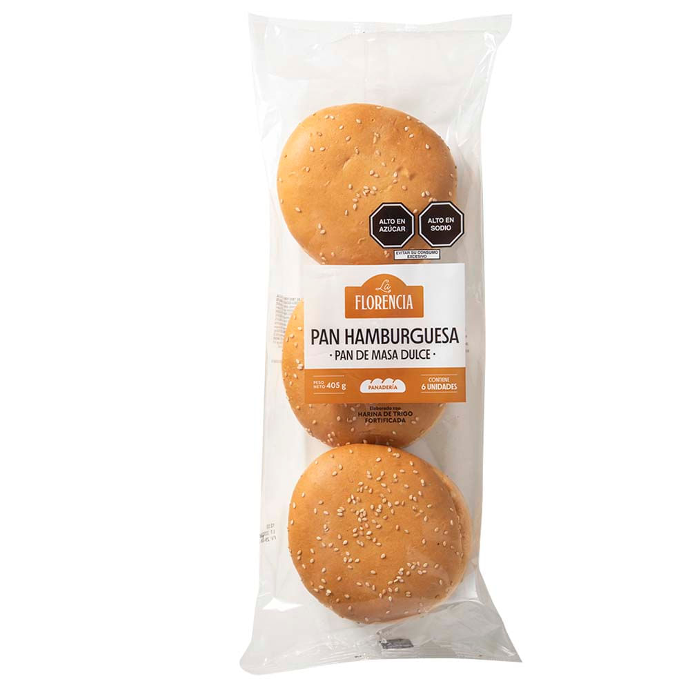 Pan Hamburguesa LA FLORENCIA Bolsa 6un