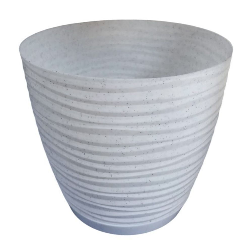 Macetero Prisma M15 con Plato Granito Duraplast