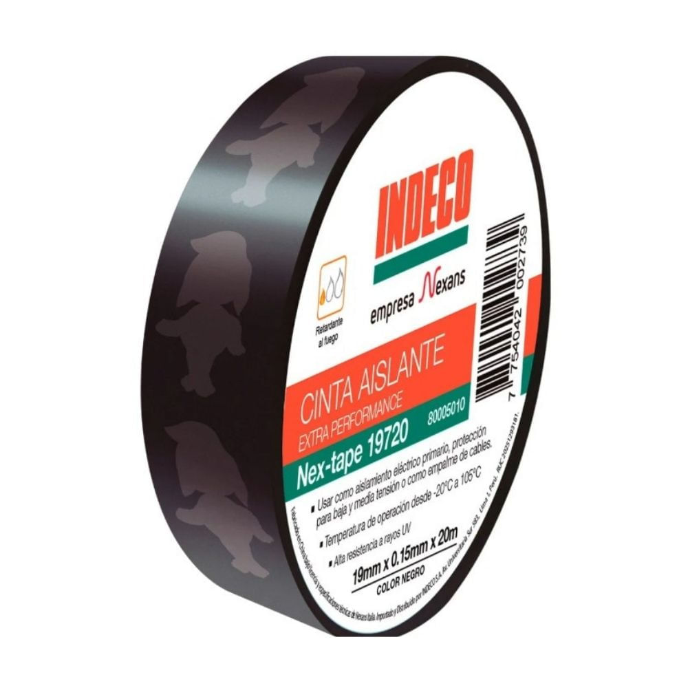 Cinta Aislante Extra Performance Nex-tape 19720 Indeco