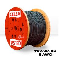 Cable Thw-90 450/750v 8 Awg Celsa Negro - Venta por metro lineal