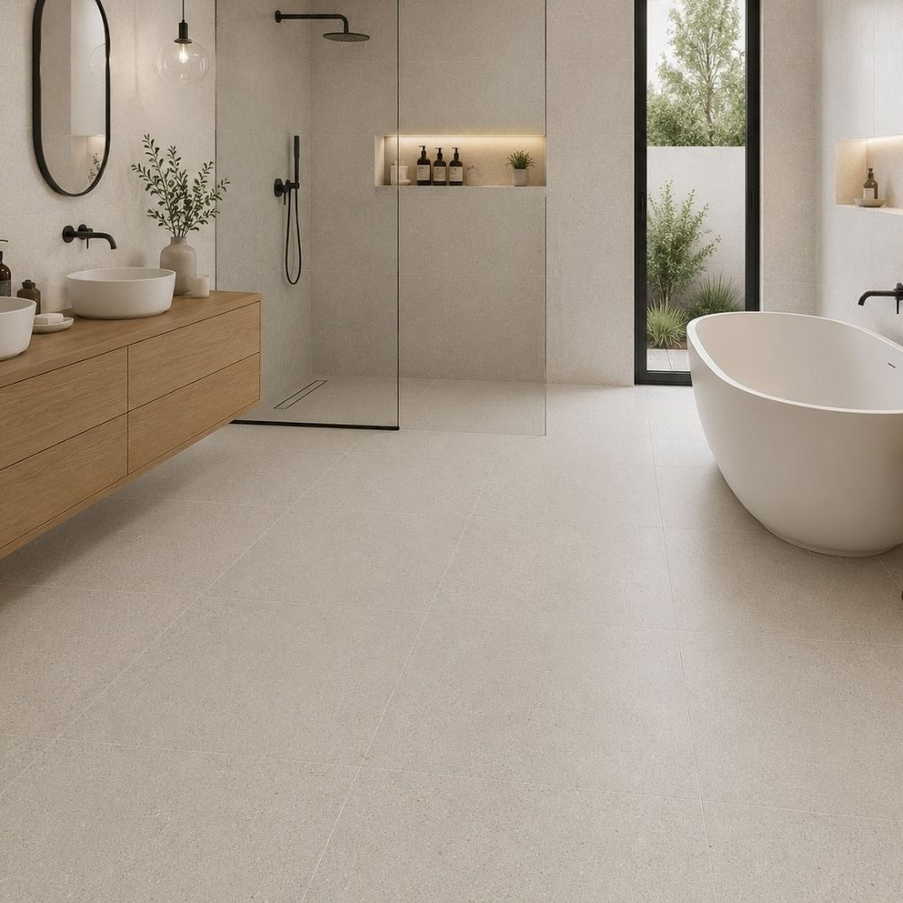 Piso Gress Liso Bilbao Greige 60x60cm 1.44m2 Celima - Calidad Comercial
