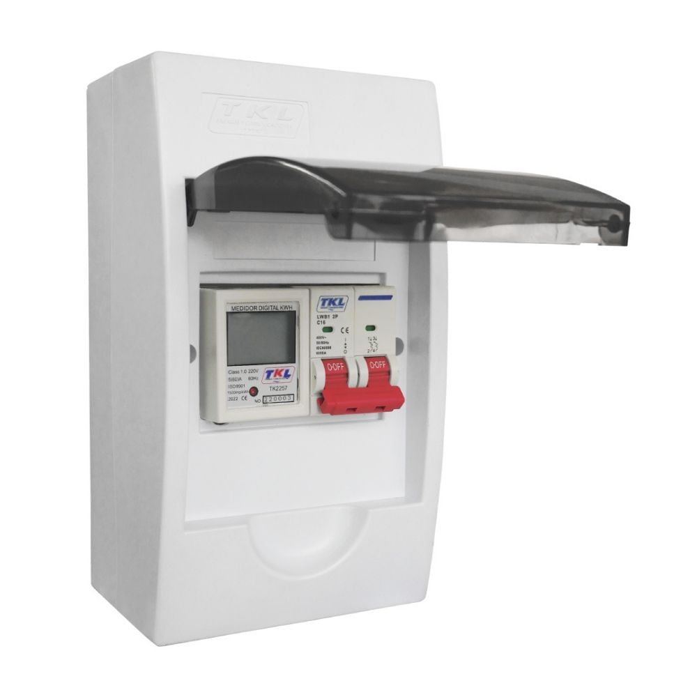 Kit Tablero Adosable 2p 32a + Interruptor Riel Tkl