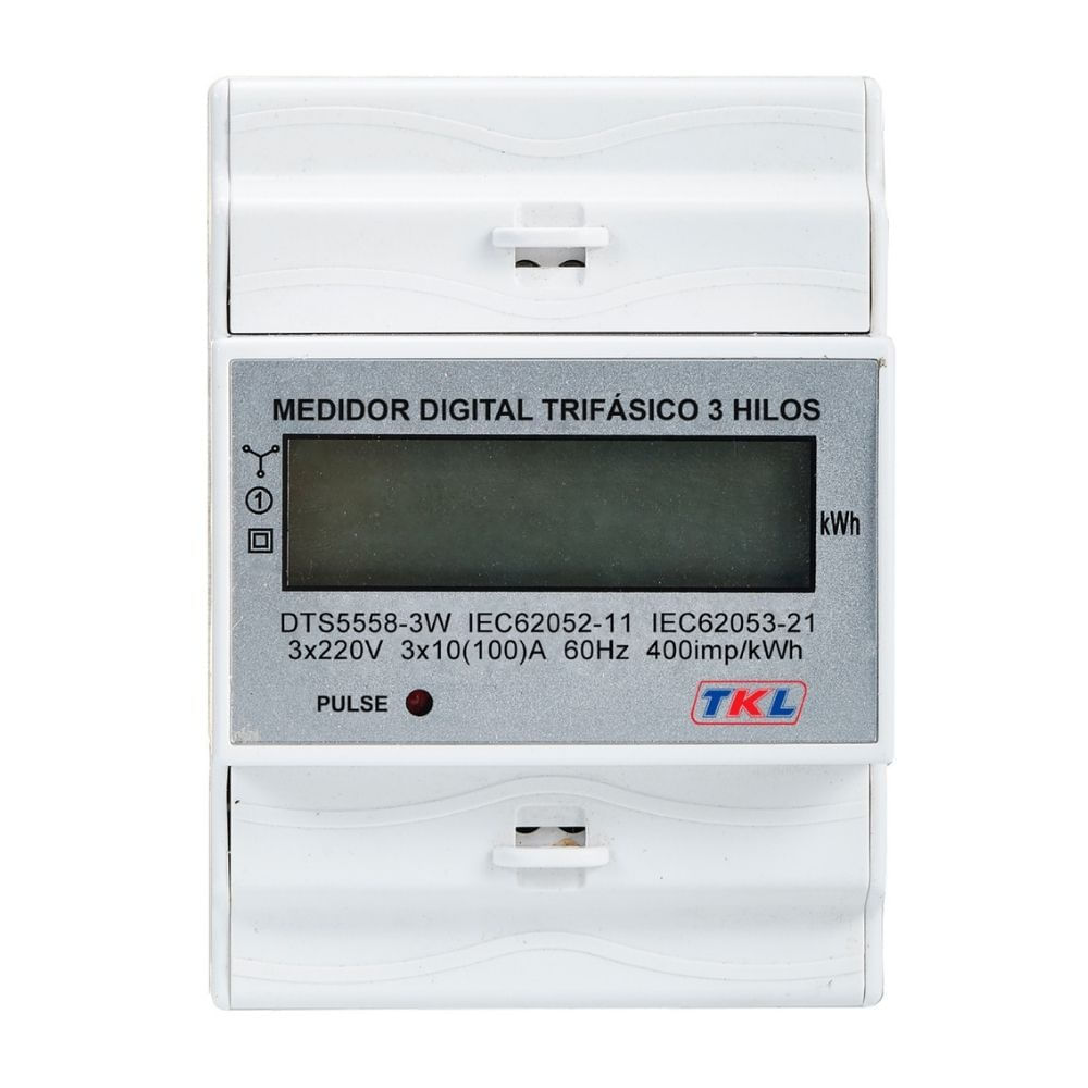 Medidor Digital Trifásico 3hilos 3x220v 100a Tkl