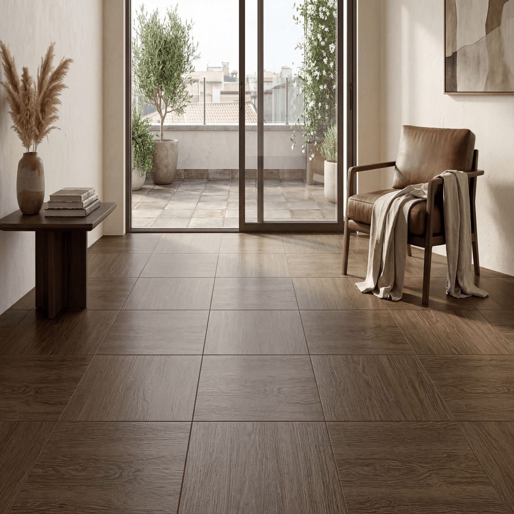 Piso Cerámico Maderado Encino Beige 46x46cm 2.32m2 Gala
