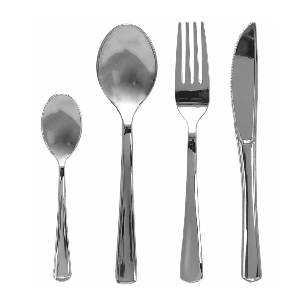 24 Piezas Cubiertos Desechables Surtido Life Art