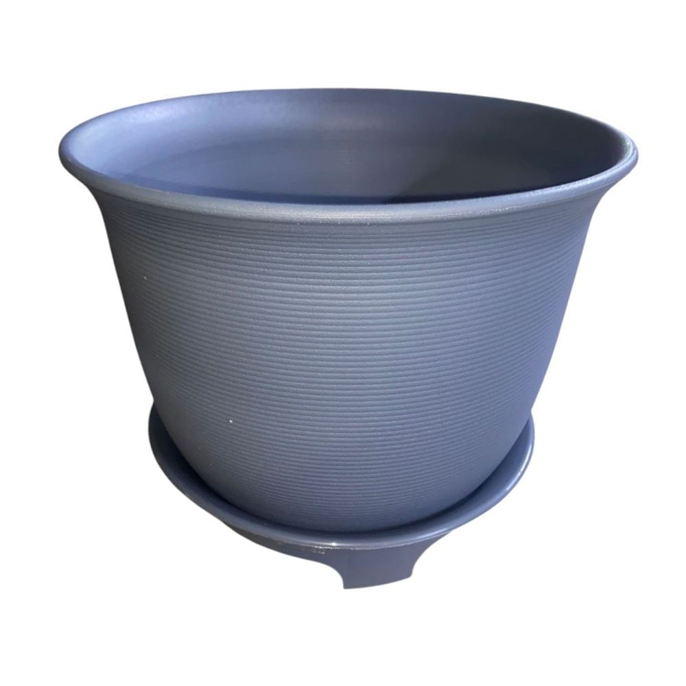 Macetero Hawai Gris Oscuro