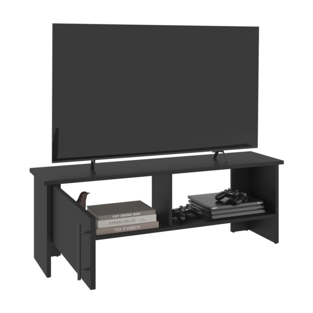 Rack Tv 65" Navia 1 Puerta Wengué 42.2x120.3x31.1cm Tuhome