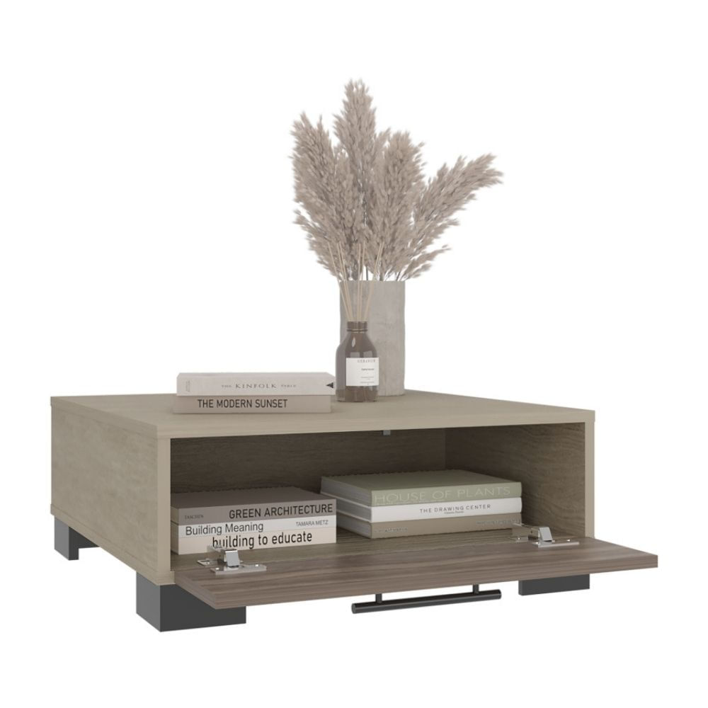 Mesa de Centro 1 Cajón Marsella Cartagena/Avellana 23.8x60x60cm Tuhome