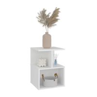 Velador 2 Posiciones Ocaso Blanco 48.2x35x35cm Tuhome