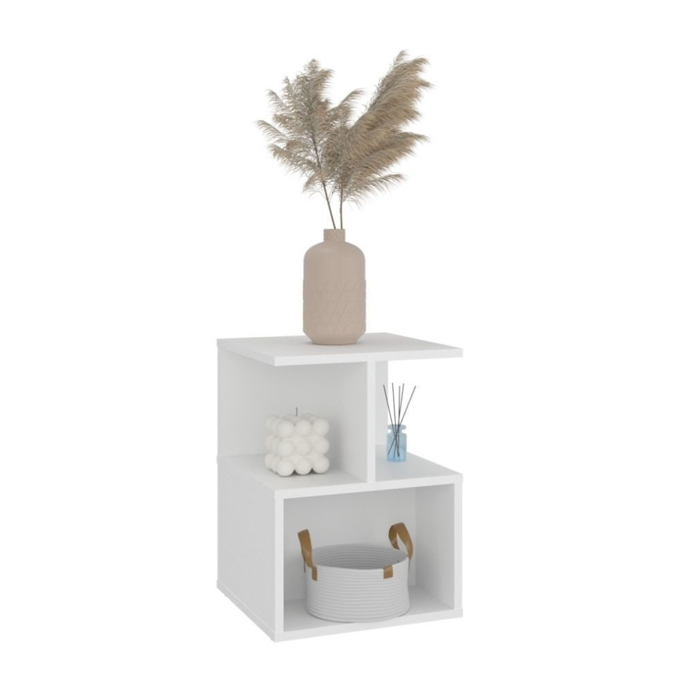 Velador 2 Posiciones Ocaso Blanco 48.2x35x35cm Tuhome