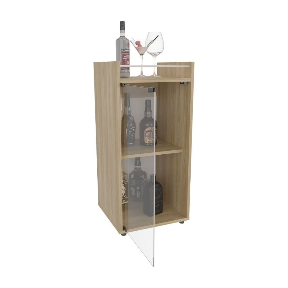 Bar Bajo 1 Pta Vidrio Theba Fresno 81.3x38.1x37.6cm Tuhome