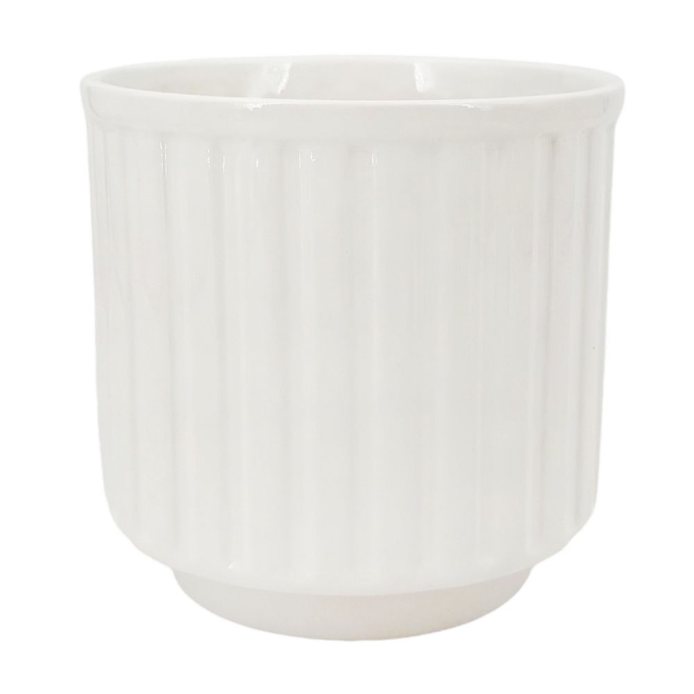 Maceta decorativa Blanca Orange