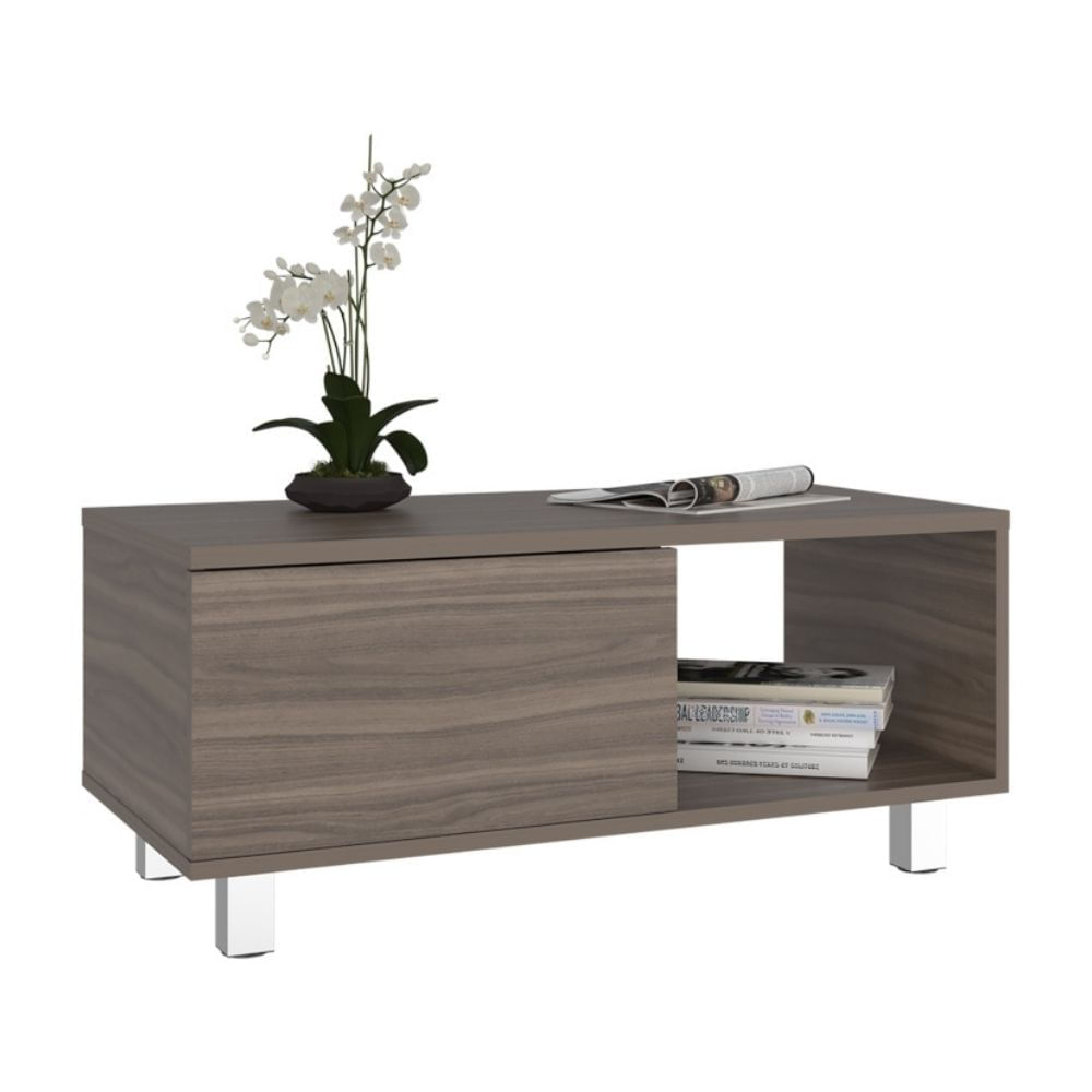 Mesa de Centro 1 Cajón Torence Avellana 35x80x40cm Tuhome