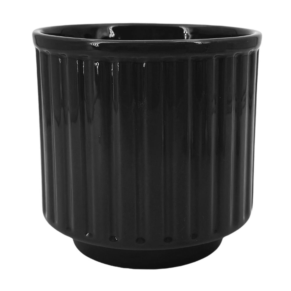 Maceta decorativa Negra Orange