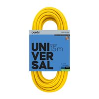 Extensión Banana Sjt 2x18 Awg 15m Amarillo