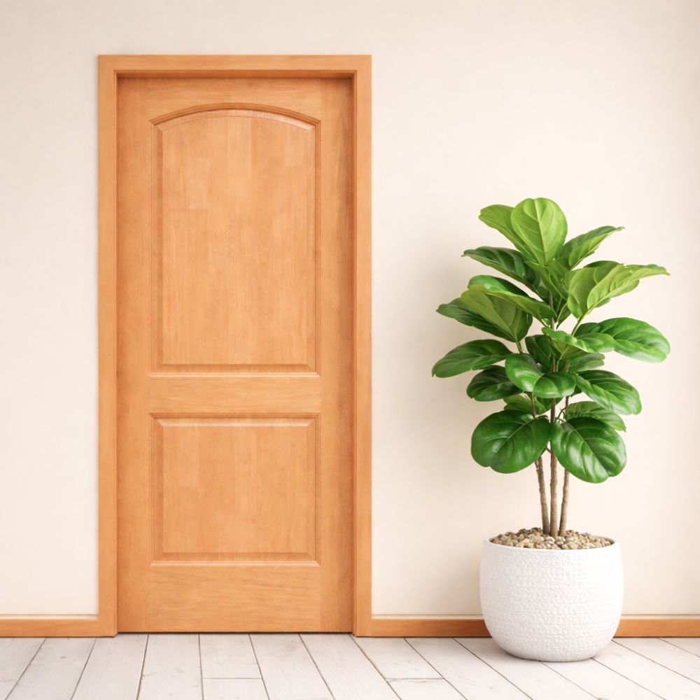 Puerta Exterior Pino Malaga Natural 45x950x2070mm Pama