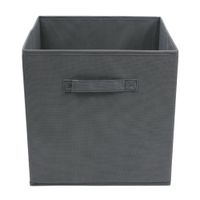 Caja organizadora de tela Grande 31x31cm Gris