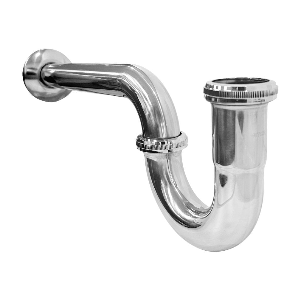 Trampa P 1 1/4" x 28 cm Acero Inoxidable con conector Metusa