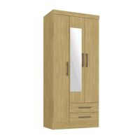 Ropero Seul 3 Puertas 2 Cajones MDP Roble